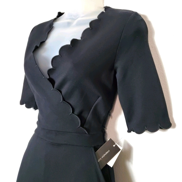 French Connection Beau Scallop-Trim Romper - US 4 - Picture 5 of 11